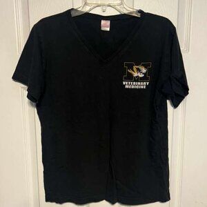 Mizzou Veterinary Medicine Women’s V‑Neck T‑Shirt – Size Large